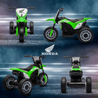 Honda CRF450RL Licensed 6V Kids Electric Motorbike with Horn - Green