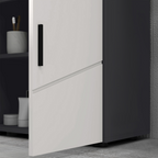 kleankin Bathroom Vanity Unit, Under Sink Cabinet with Shelf, Light Grey