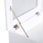 Dressing Table Desk Flip-up Mirror 2 Drawers Bedroom Makeup White
