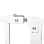 PawHut Dog Gate Wide Stair Gate with Door Pressure Fit, 75-95W cm, White