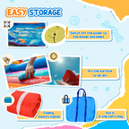 Bouncy Castle with Slide Pool 4 in 1 composition with Blower Multi-color