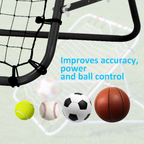 Rebounder Net Kids Adults Football Training Aid Practice Adjustable