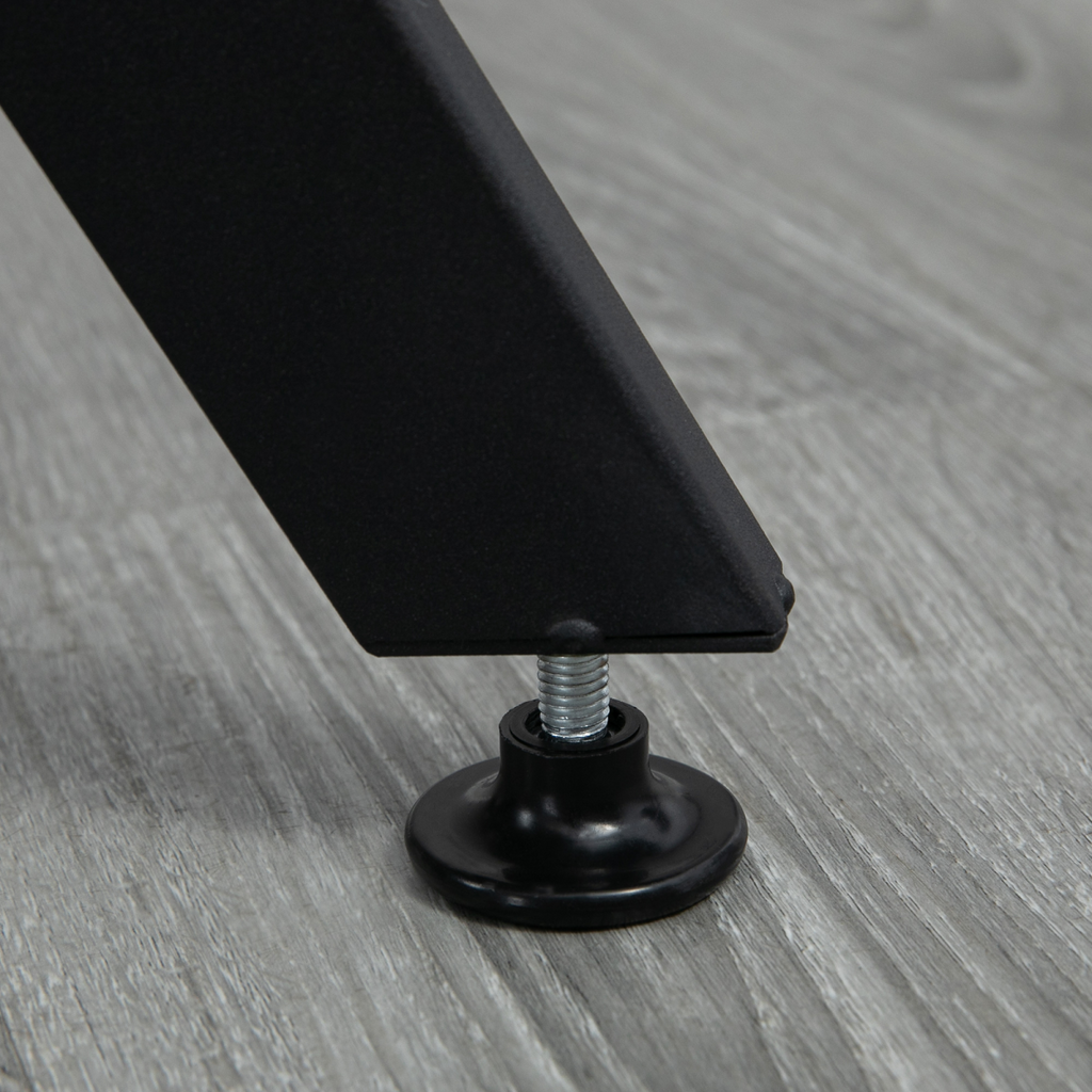 Industrial Dining Table with Round Top Steel Legs for Kitchen Dining Room Brown
