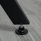 Industrial Dining Table with Round Top Steel Legs for Kitchen Dining Room Brown