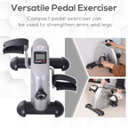 Mini Exercise Bike Portable Pedal Manual Machine Indoor Fitness Silver