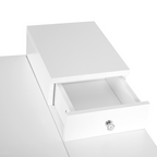 Dressing Table Desk Flip-up Mirror 2 Drawers Bedroom Makeup White