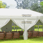 Outsunny 3 x 6m Pop Up Gazebo Height Adjustable Party Tent w/ Storage Bag Black