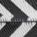 121x182cm Reversible Outdoor Rug Portable Plastic Straw RV Outsunny