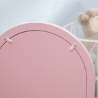 Kids Dressing Table and Stool w/ Mirror and Drawer, for Ages 3-6 Years - Pink