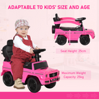 Benz G350 Ride-on Sliding Car Floor Slider Stroller Kids Vehicle, Pink