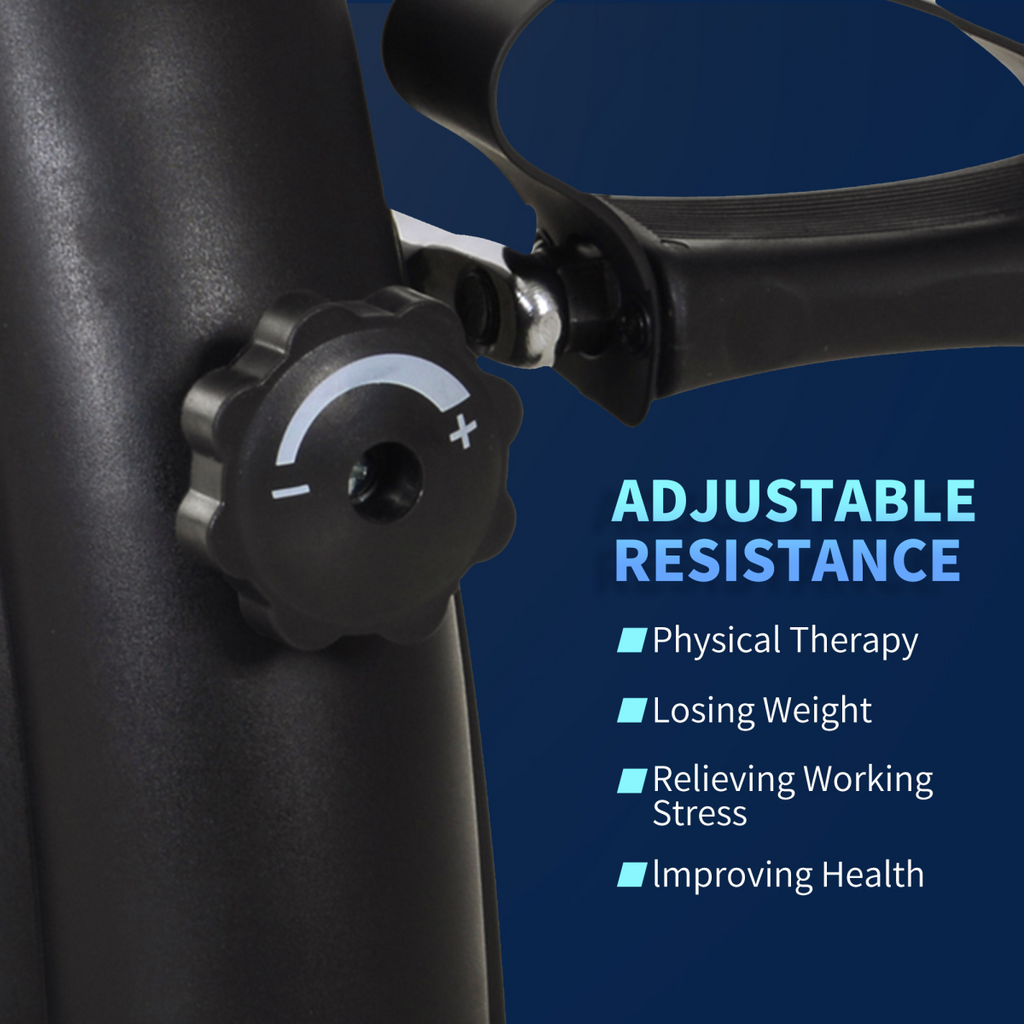 Mini Exercise Bike Portable Pedal Manual Machine Indoor Fitness Black