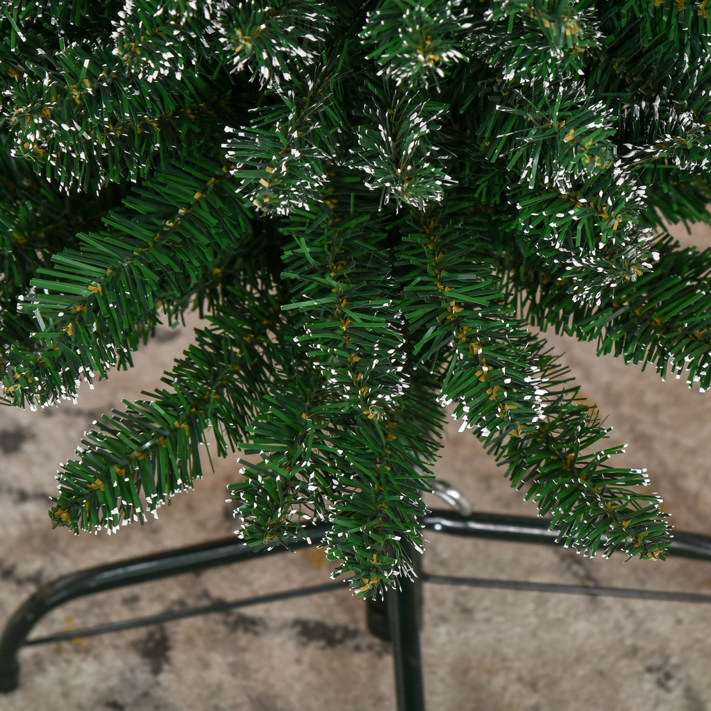 5.5FT Artificial Snow Dipped Christmas Tree Home Indoor Green HOMCOM