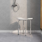 Mobility Shower and Bath Stool Bench with Non-Slip Aluminum Frame HOMCOM