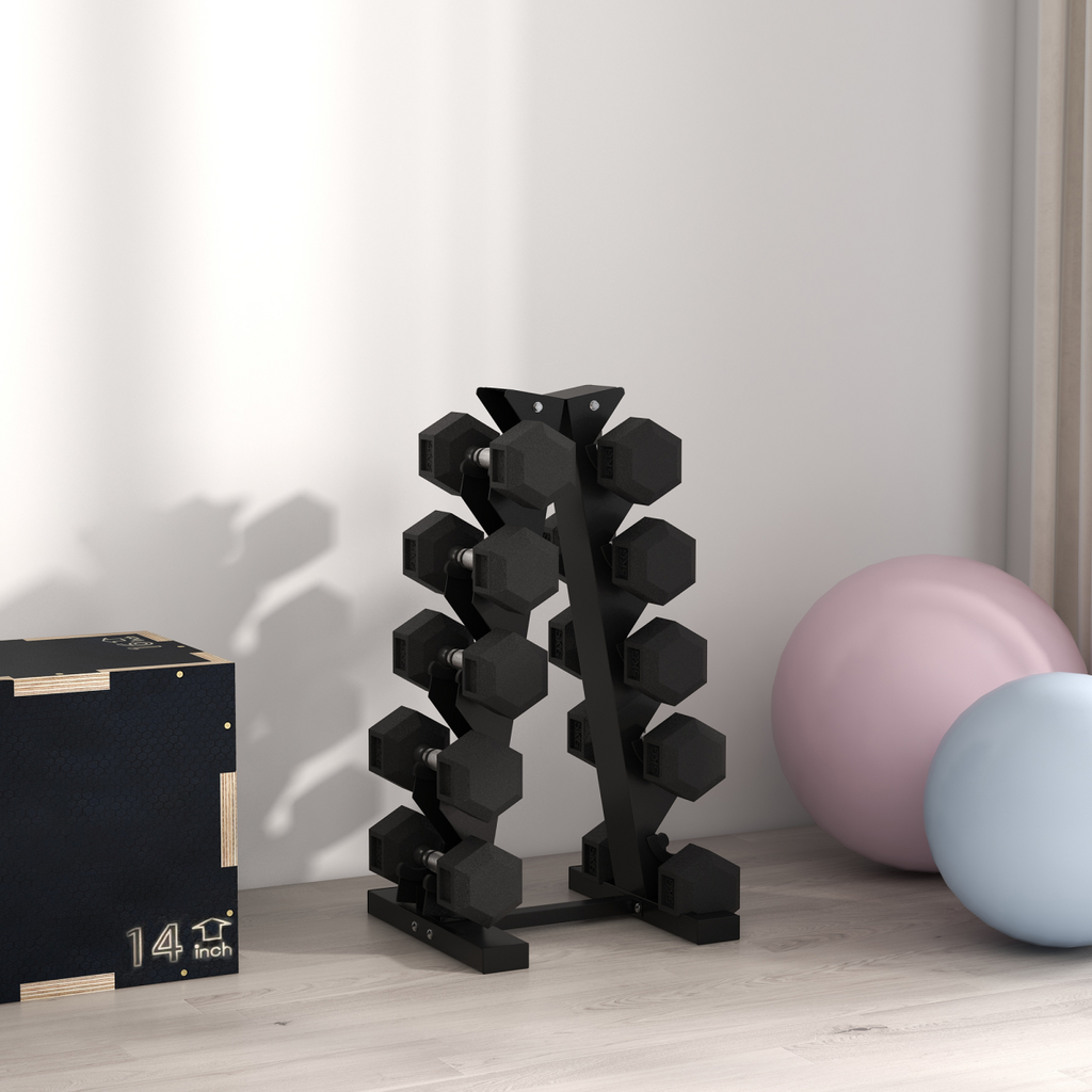 Hexagonal Dumbbells Kit Weight Lifting Exercise for Home Fitness 2x5kg