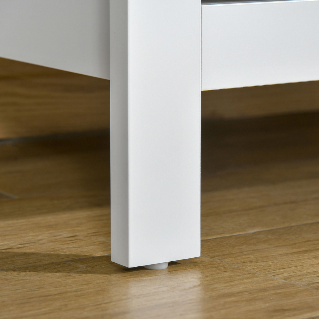 Modern Chest of Drawers, 5 Drawer Storage Cabinet White