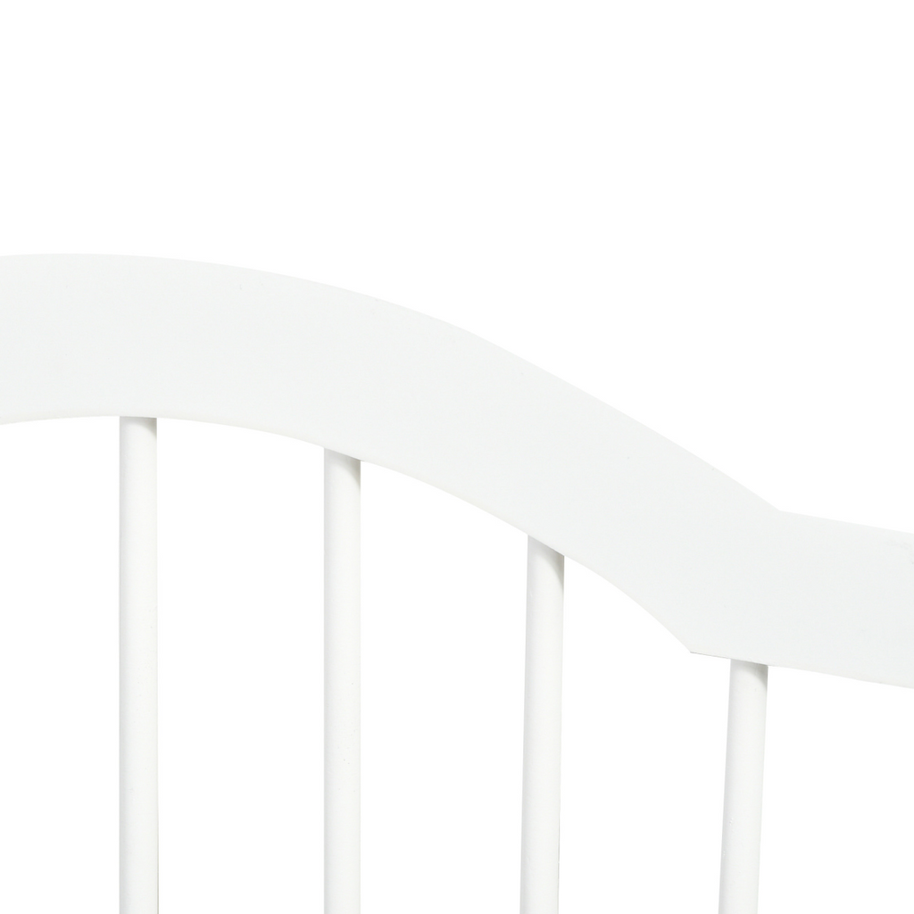 Three-Panel Freestanding Wooden Dog Gate with Support Feet