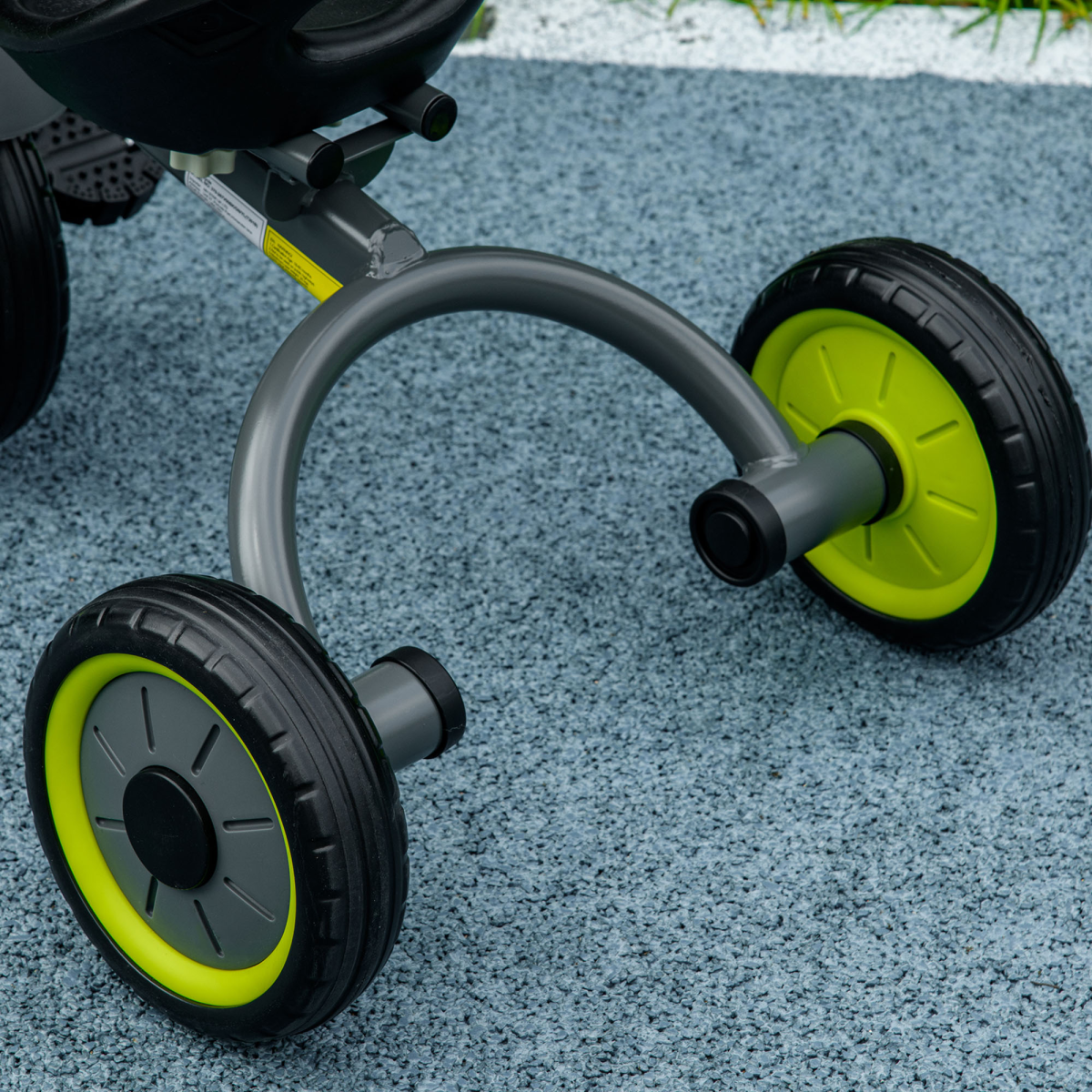 AIYAPLAY Trike with Adjustable Seat Basket Kids Tricycle for 2-5 Years Old Black