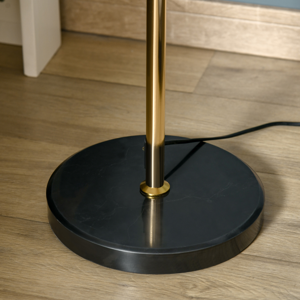 Modern Floor Lamp with Dandelion-like Lampshade for Bedroom