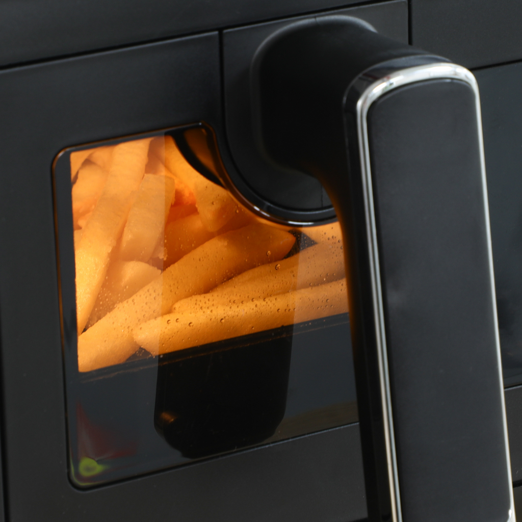 Dual Air Fryer 8L Family Size w/ 2 Basket 8 Presets Cookbook Timer 2500W