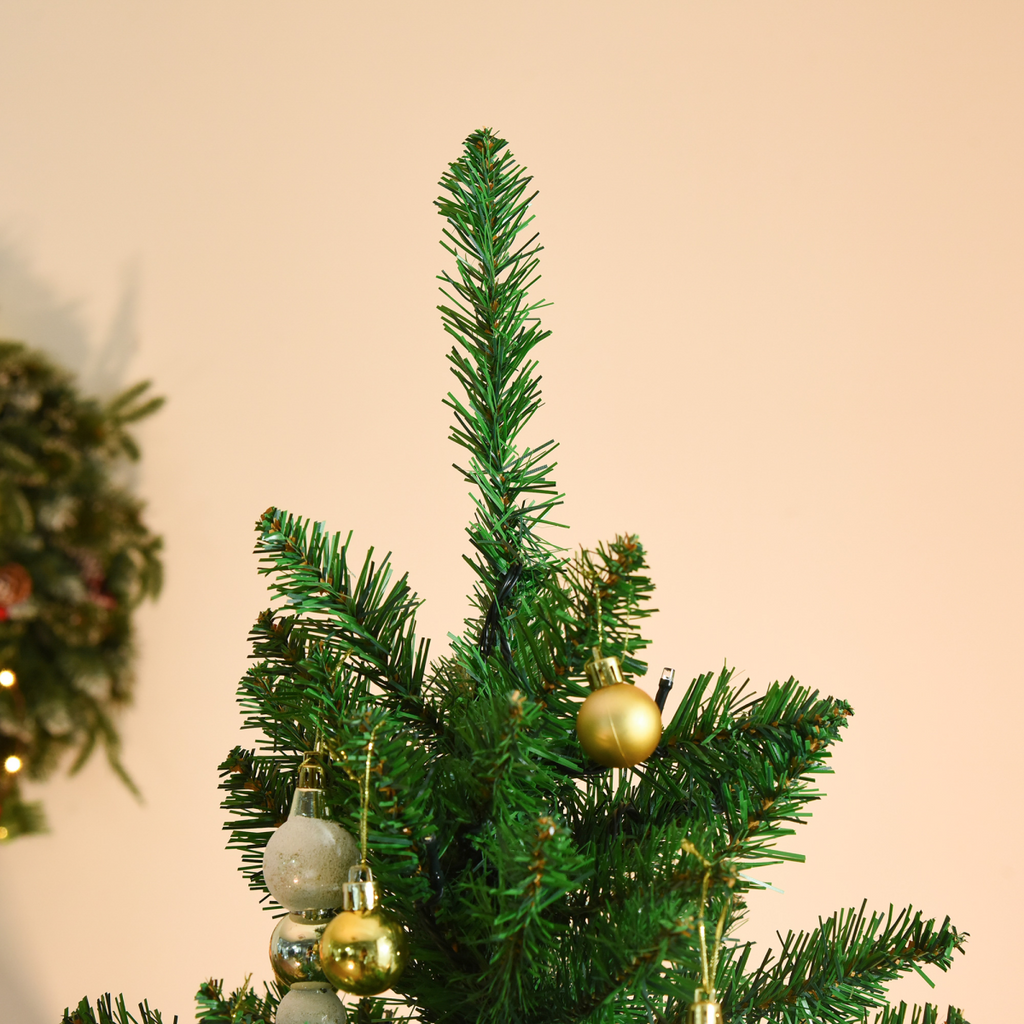 5 Feet Christmas Tree Warm White LED Light Holiday Home Decoration, Green
