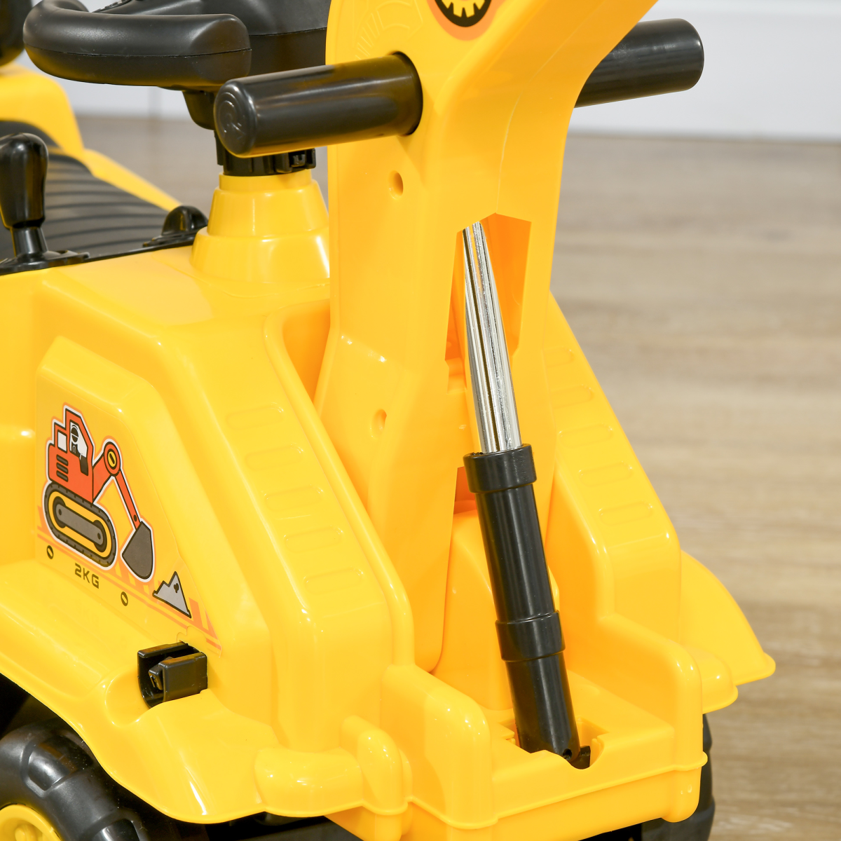 2-in-1 Kids Ride On Tractor with Bucke, for 1.5-4 Years Old, NO POWER
