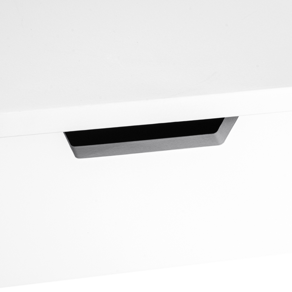 Dressing Table Desk Flip-up Mirror 2 Drawers Bedroom Makeup White