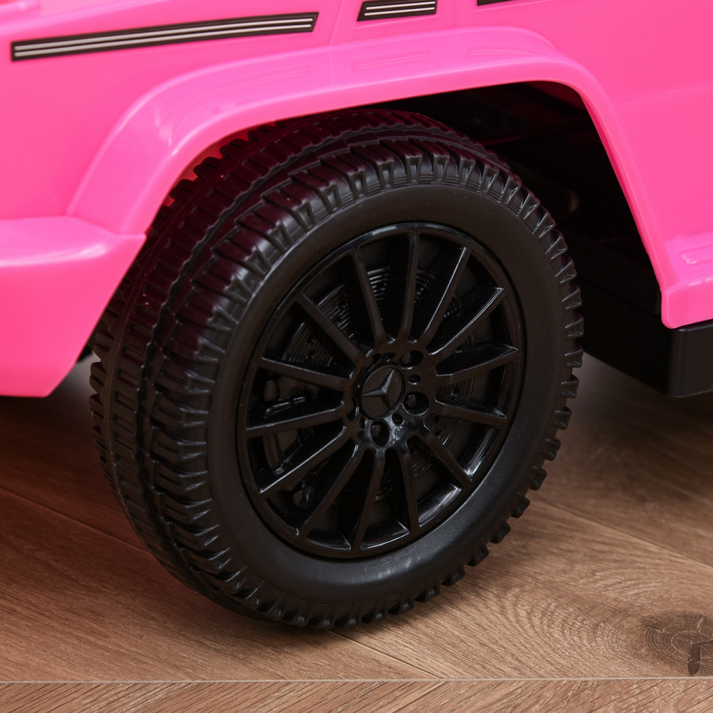 Benz G350 Ride-on Sliding Car Floor Slider Stroller Kids Vehicle, Pink