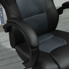 Executive Racing Swivel Gaming Office Chair PU Leather Computer Desk Chair Grey