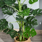 Artificial Monstera Tree 21 Leaves Palm Tree for Indoor Outdoor 1m