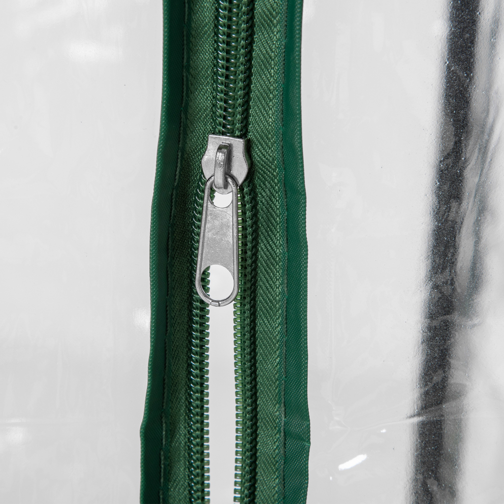 100x50x150cm Greenhouse Steel Frame PVC Cover with Roll-up Door Outdoor Green