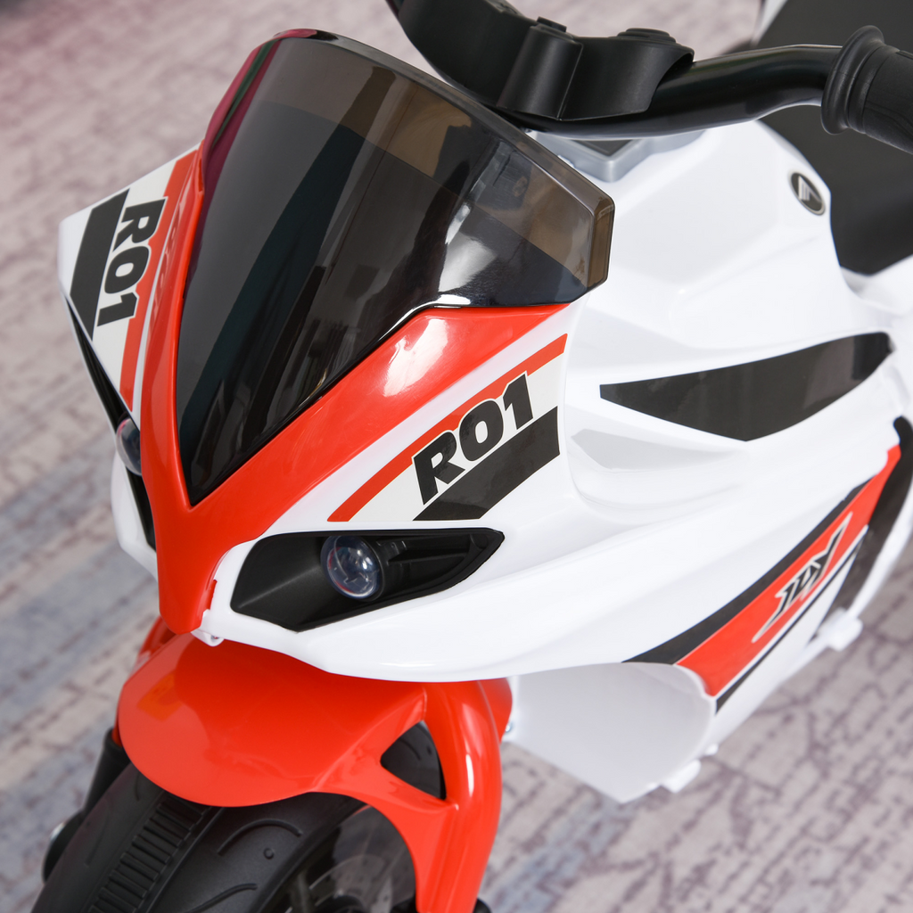 Kids Ride-On Police Bike 3-Wheel Vehicle with Music Lights 18-36 Mths