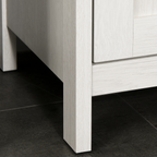 Tall Bathroom Storage Cabinet, Linen Tower with Adjustable Shelf, White