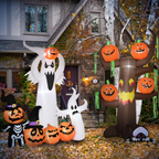 LED Inflatable Halloween Ghost & Pumpkin — 1.8m
