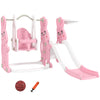Rabbit-Themed Playground Set - Safe Fun for Kids - Slide, Swing & Climber