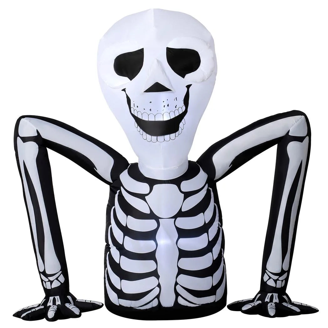 LED Inflatable Crawling Halloween Skeleton