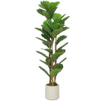 120cm Artificial Fiddle Leaf Fig Tree - Green