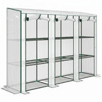 Outsunny 46 x 215cm Nine-Shelf Greenhouse