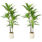 150cm Lifelike Fake Tree, Artificial Dracaena Tree with Bendable Trunks, Green