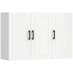 Bathroom Wall Cabinet, Wall Mounted Bathroom Cabinet, Over the Toilet Space Saver with Adjustable Shelves, White