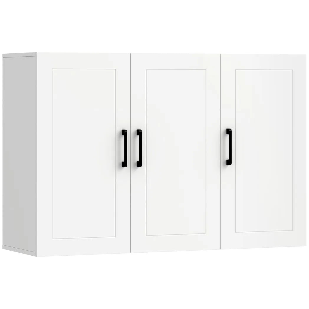 Bathroom Wall Cabinet, Wall Mounted Bathroom Cabinet, Over the Toilet Space Saver with Adjustable Shelves, White
