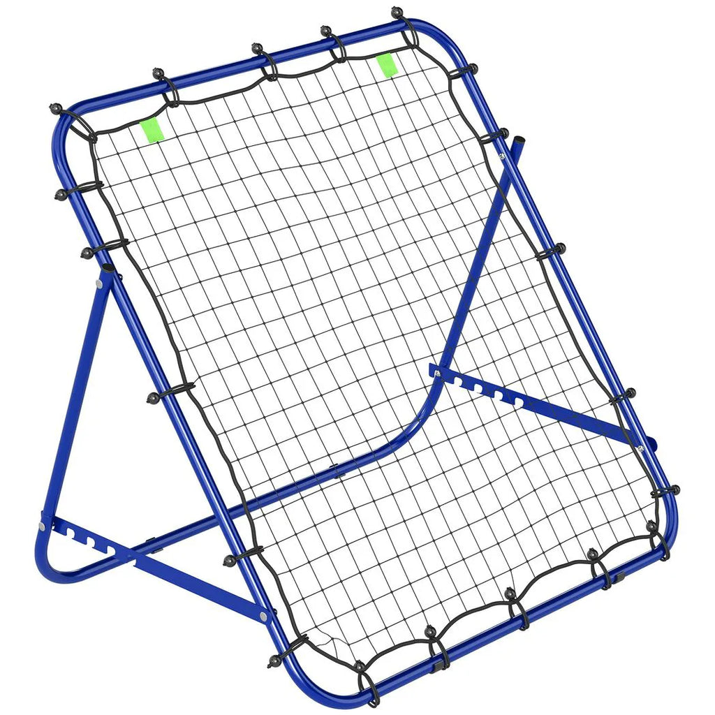Adjustable Rebounder Net Kickback Target Goal for Teens Adults Training, Blue