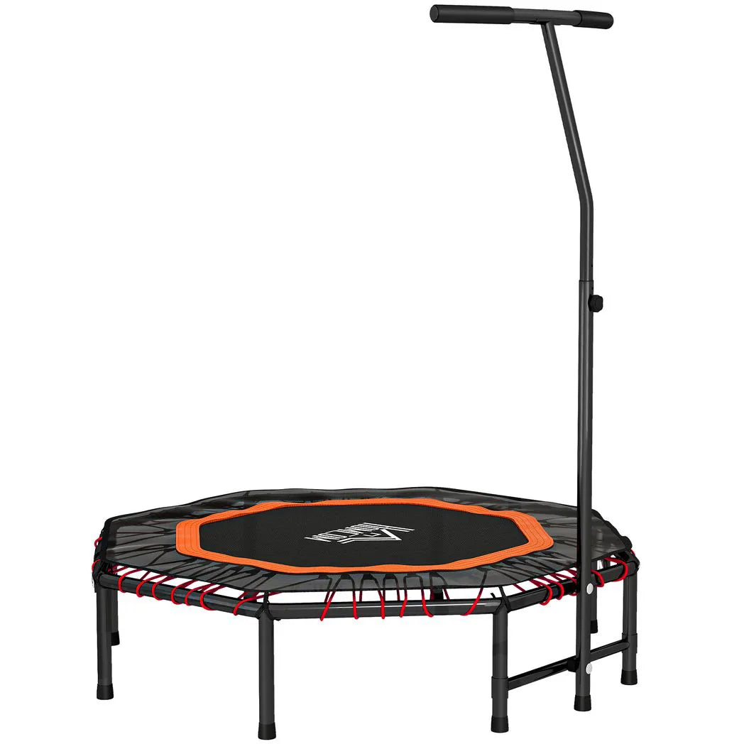 Fitness Trampoline, Bouncer with Adjustable Handle, Max Load 150 kg