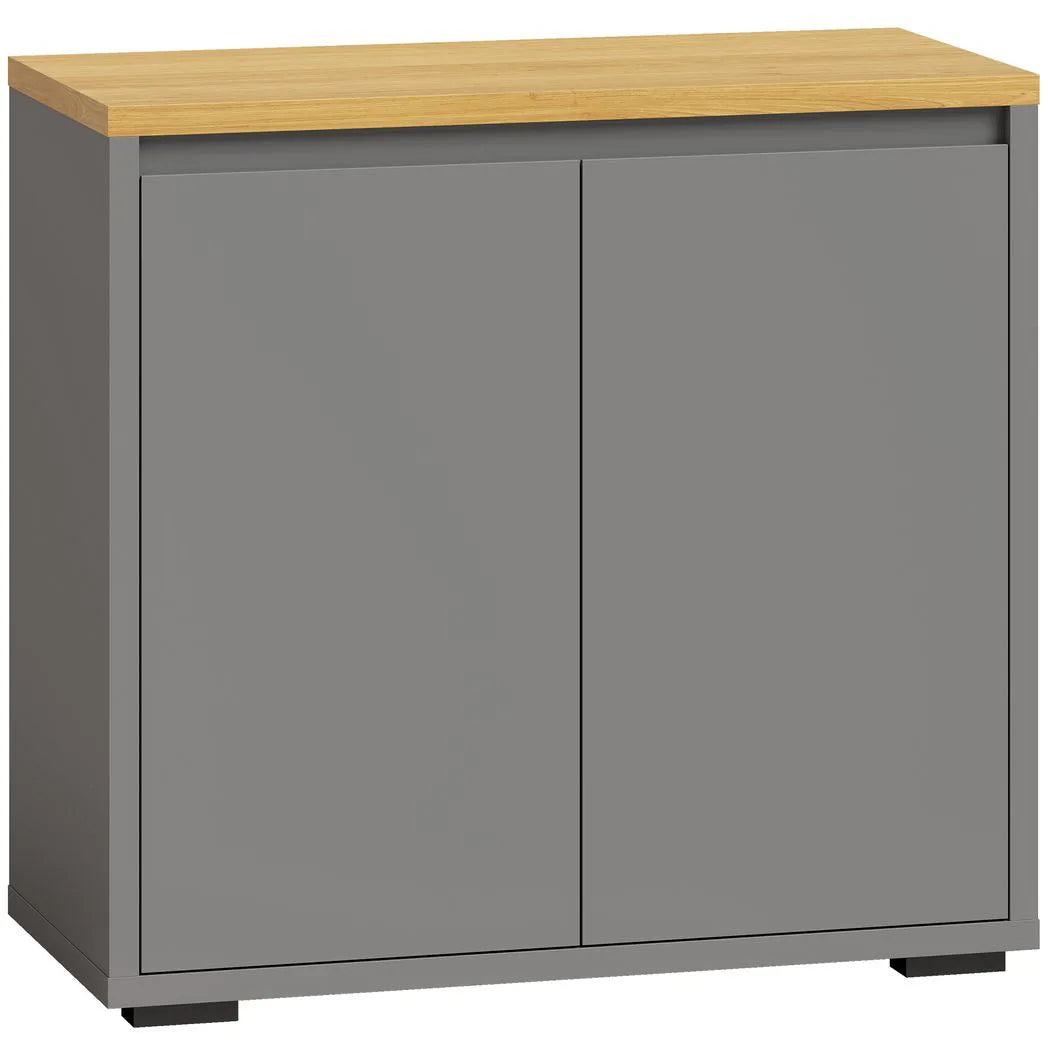 Kitchen Sideboard, Storage Cabinet with Double Doors and Adjustable Shelf for Living Room, Entryway, Grey