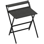 70 cm Folding Computer Desk with Monitor Shelf - Black