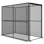 Outsunny Fruit Cage Bird Netting, Brassica Cage Plant Protection Tent with Zipped Door, Anti Bird, Insects, Small Animals, Black