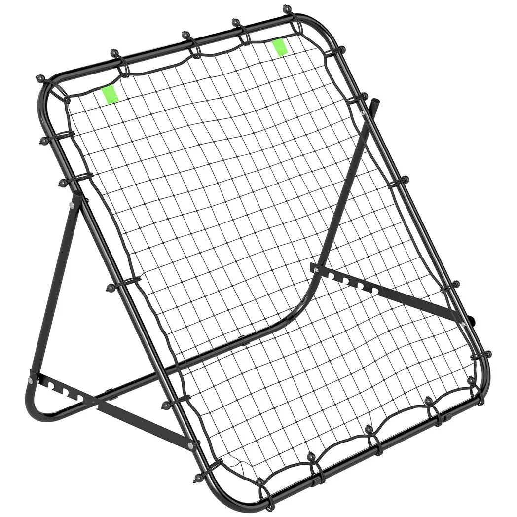Adjustable Rebounder Net Kickback Target Goal for Teens Adults Training, Black