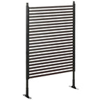 Outsunny Garden Fence with 2 Standing Ways for Hard & Soft Ground, Decorative Outdoor Divider, Animal Barrier Fence, Brown