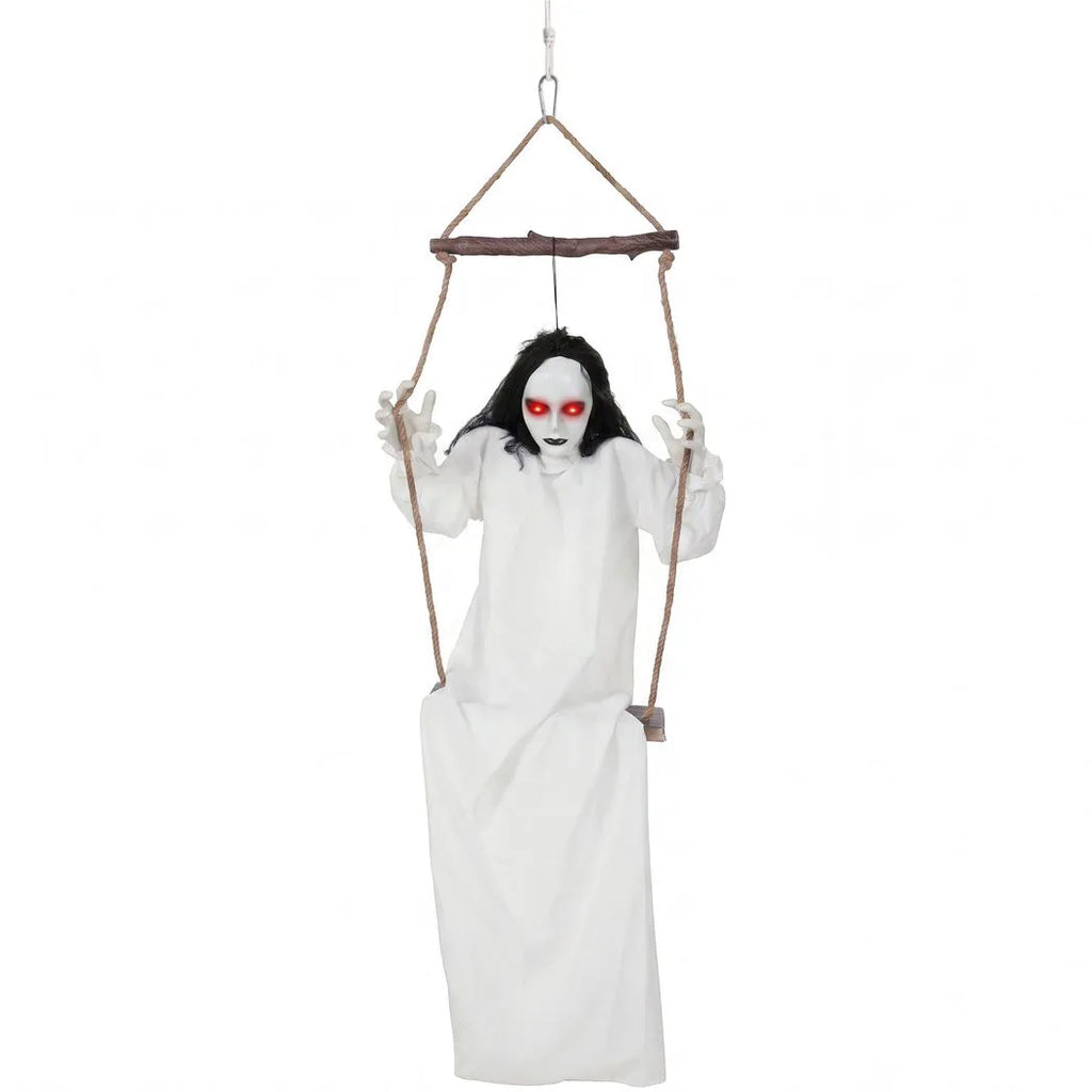 Animated Hanging Halloween Swing Ghost — 170cm