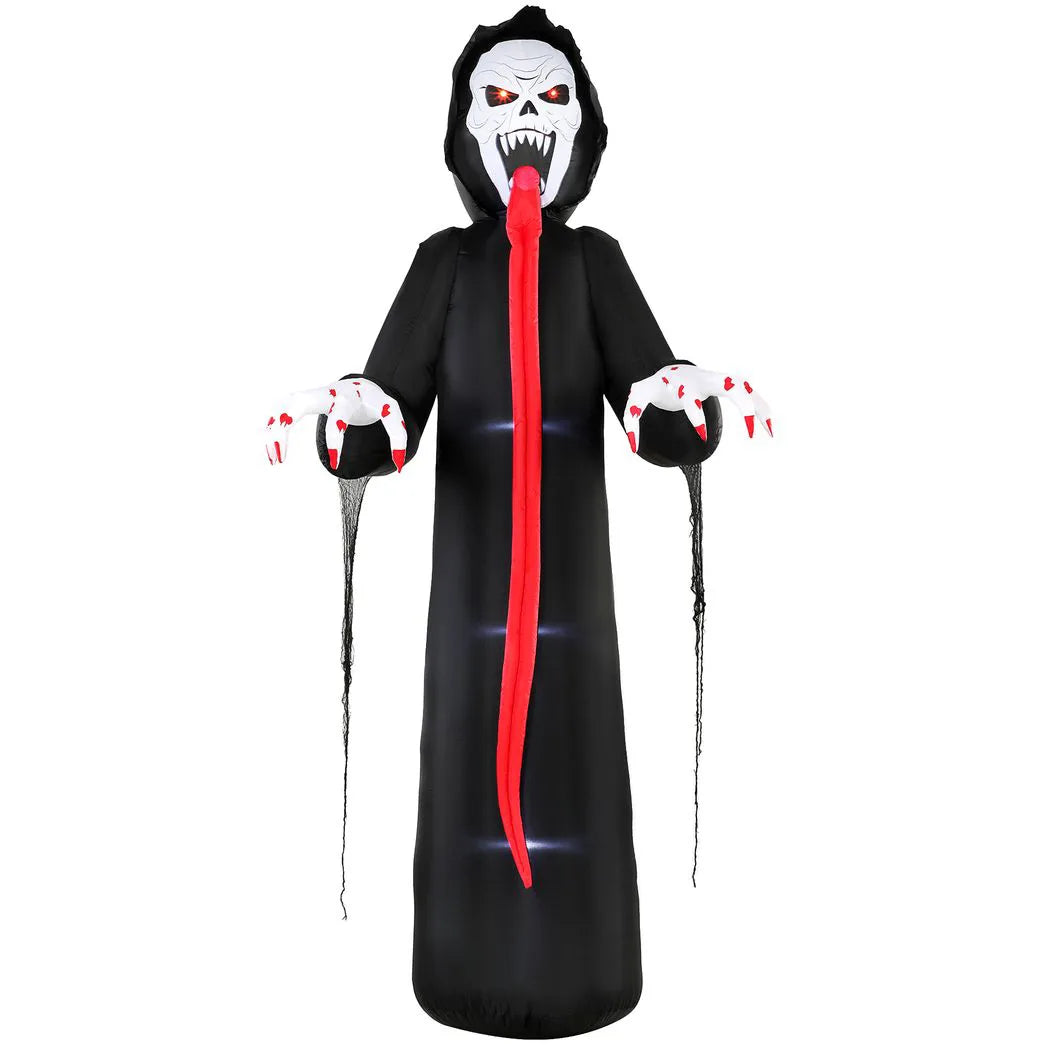 LED Inflatable Halloween Skeleton — 10ft