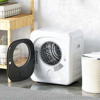 4kg Vented Tumble Dryer with 5 Drying Mode, 800W Compact Freestanding Front Tumble Dryer White
